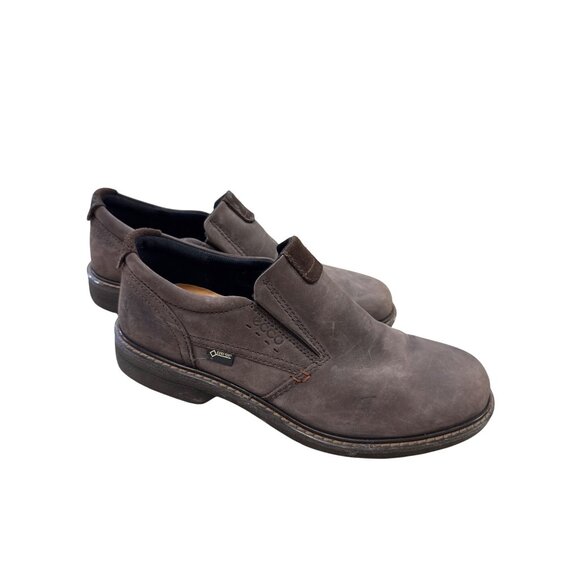Ecco Gore-Tex Mens Brown Slip-On Leather Loafers Size 7 SKU 7444 main image 6